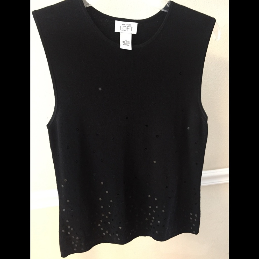 Black Sequin Tank